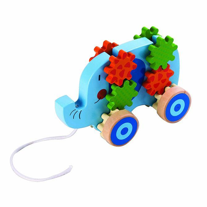 Elephant Gear Pull Toy