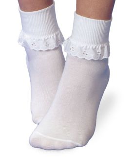 Eyelet Sock White