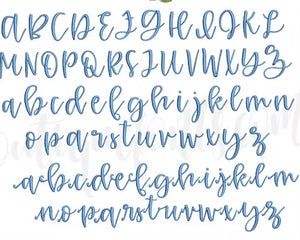 Baby Blue Font Monogram