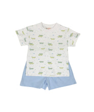 Load image into Gallery viewer, Alligator Printed Shirt w/ Short Set
