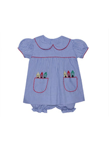 Royal Reagan Bloomer Set w/ Crayon Emb