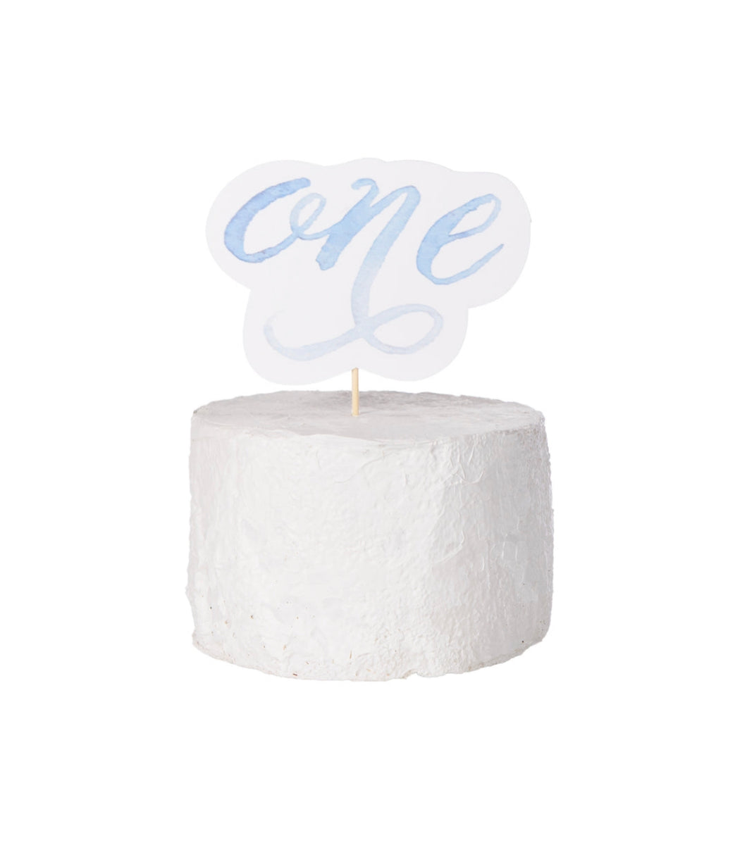 ONE CAKE TOPPER-BLUE