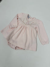 Load image into Gallery viewer, Onesie Dress w/ Emb Flowers
