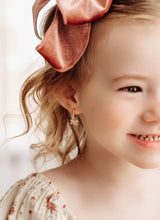 Load image into Gallery viewer, Pink Bow GP Huggie Hoop Earrings
