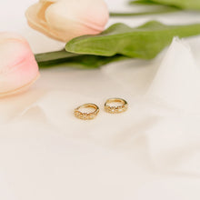 Load image into Gallery viewer, Daisy GP Huggie Hoop Earrings
