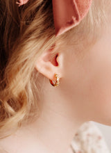 Load image into Gallery viewer, Daisy GP Huggie Hoop Earrings
