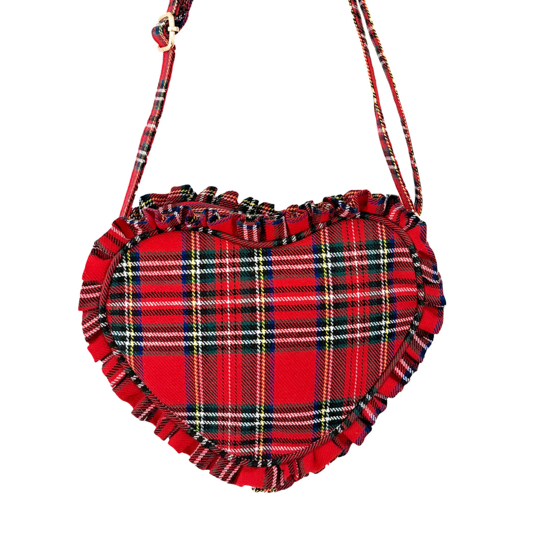 Heart Plaid Purse
