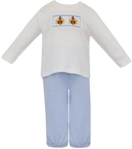 L/S Turkey Smocked Pant Set