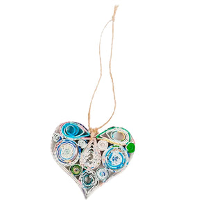 Recycled Newspaper Ornament