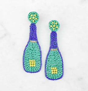 Champagne Bottle Earrings