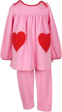 Load image into Gallery viewer, Tabby Tunic/Legging Set w/ Heart Pockets
