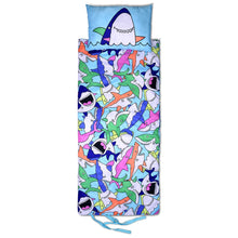 Load image into Gallery viewer, Shark Frenzy Sleeping Bag Set
