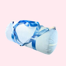 Load image into Gallery viewer, Glossy Preppy Stripe Weekend Duffel
