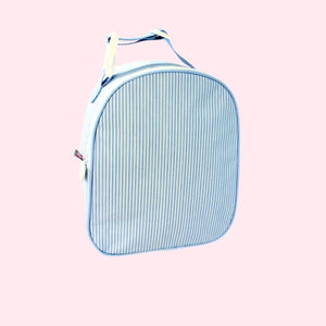 Glossy Preppy Stripe Small Backpack