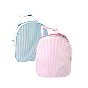 Glossy Preppy Stripe Small Backpack