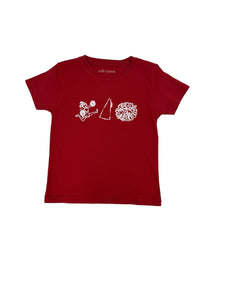 Crimson/White Cheer Trio T-Shirt