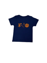 Load image into Gallery viewer, Navy/Orange Cheer Trio T-Shirt
