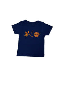 Navy/Orange Cheer Trio T-Shirt