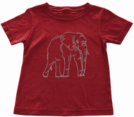 Crimson/Gray Elephant Tee