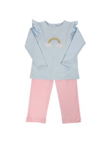 Rainbow Embroidery Tunic/Legging Set