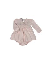 Load image into Gallery viewer, Onesie Dress w/ Emb Flowers
