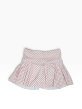 Load image into Gallery viewer, Pink Gingham Athletic Skirt
