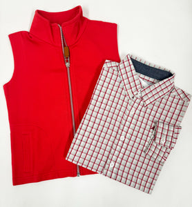 Dress Shirt - Red/Green