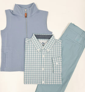 Knit Vest - Dusty Blue