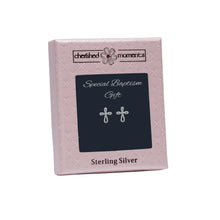 Load image into Gallery viewer, Baptism Infinity Cross CZ Earrings
