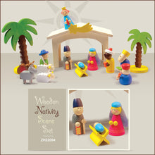 Load image into Gallery viewer, Wooden Nativity Set
