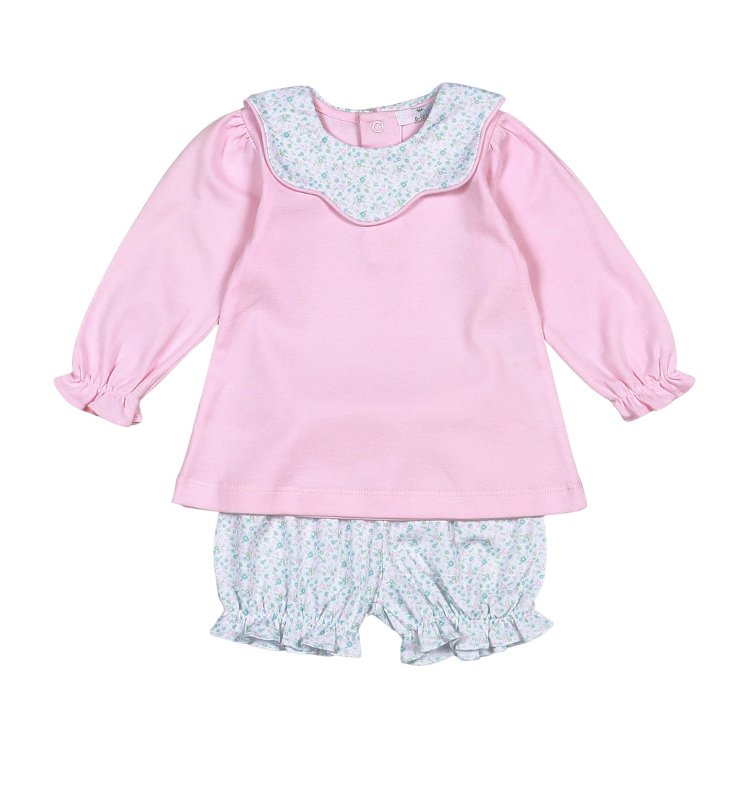 Nicolle Scallop Collar Bloomer Set