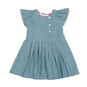 Mary Katheryn Flutter-Sleeve Dress