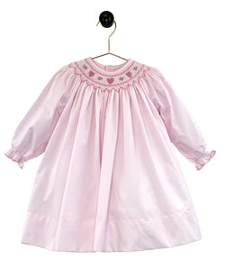 Hearts Smocked Bishop Dress