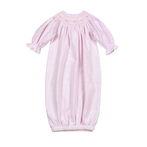 Sally Smocked Bishop Pima Gown
