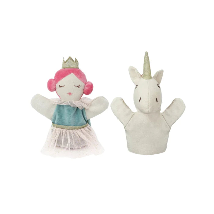 Princess and Unicorn Puppet Set