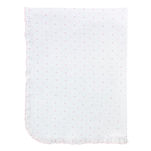 Dots Printed Receiving Blanket