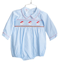 Load image into Gallery viewer, Santa Smocked Henry Bubble
