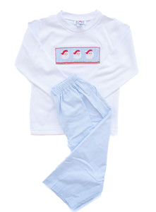 Santa Smocked Beau Pant Set