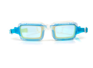 Retro Goggles - White/Blue