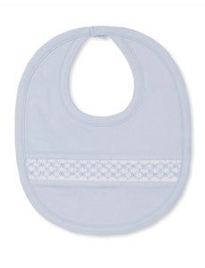 Blue Hand-Smocked CLB Bib