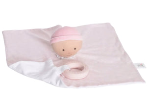 Pink Cherub Baby Comforter w/ Rubber Teether