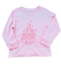 Load image into Gallery viewer, L/S Light Pink Castle T-Shirt
