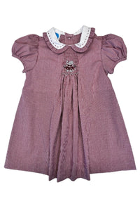 Crimson Elephant Smocked Dress