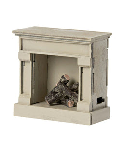 Fireplace, Miniature - Off-White