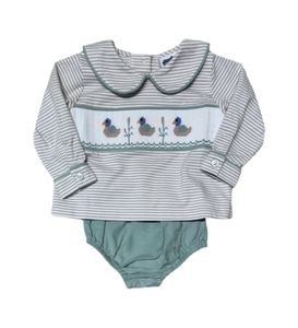 Smocked Duck Bloomer Set