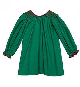 Juno Dress w/ Smocked Bows on Shoulders