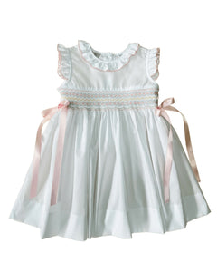 Rose Classic Smocked Dress with Ribbons