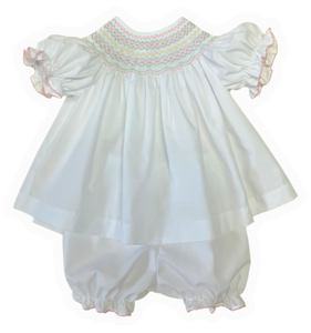 Emma Classic Smocked Bloomer Set