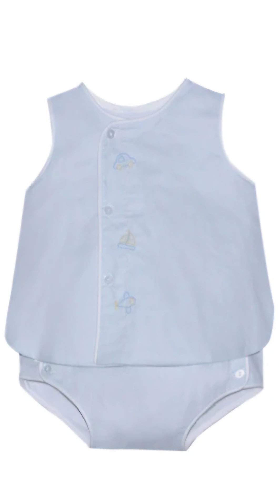 Blanche Boy Diaper Set - Transportation