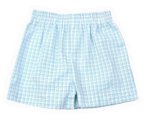 Polo & Plaid Seer Shorts Set